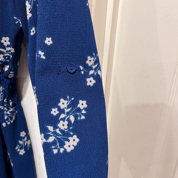 Katella women’s Chic Blue Floral  3/4 Sleeve Dress size xl # 222 - Picture 3 of 8